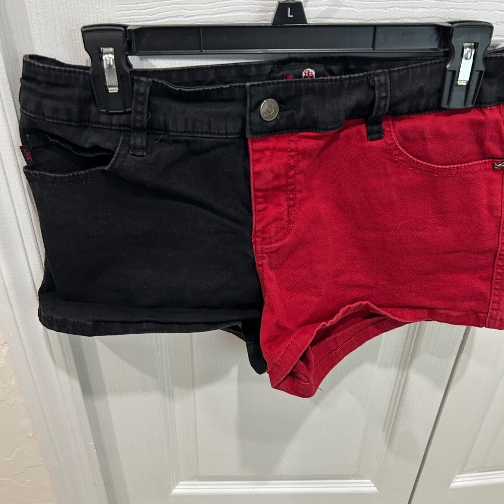 Royal Bones red and black shorts, size 11 juniors